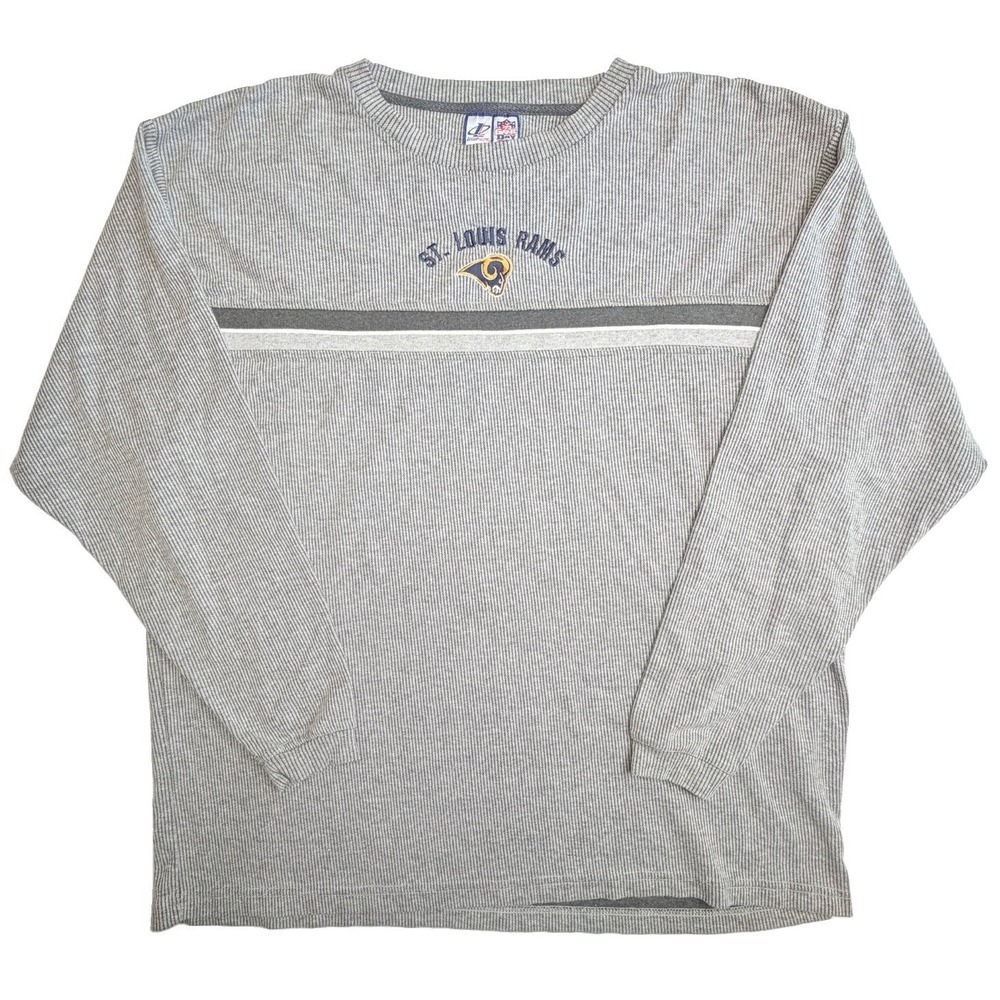Vintage NFL Game Day St. Louis Rams Waffle Knit Long Sleeve Size XL